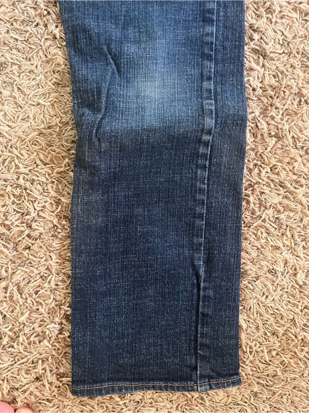 DC Kids Dark Blue Straight Jeans with Orange Stitching